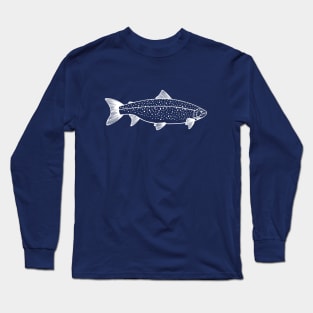 Landlocked Salmon - fish lovers hand drawn animal Long Sleeve T-Shirt